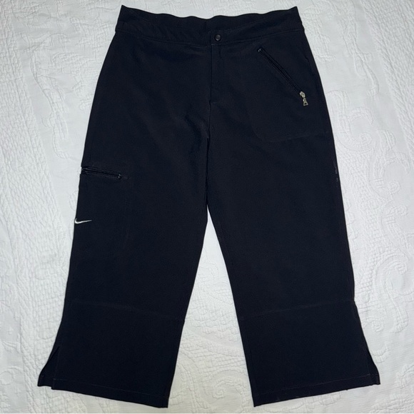 Nike Black Pants Women's Size Small 4/6 Capri Ankle Dri-Fit Bottoms - Picture 1 of 11